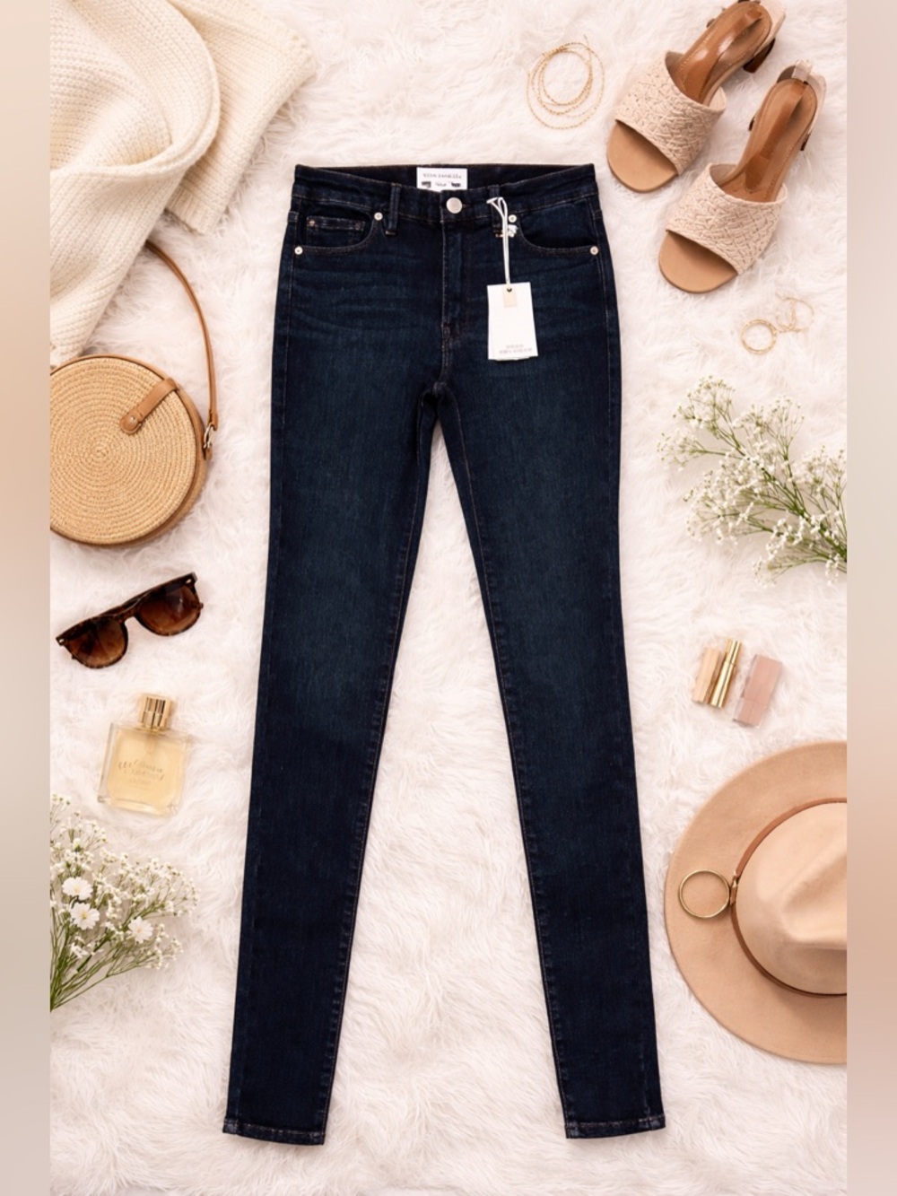 Good American Dark Wash Always Fits Skinny Jeans NWT | Size 00-4 Long 35” Inseam